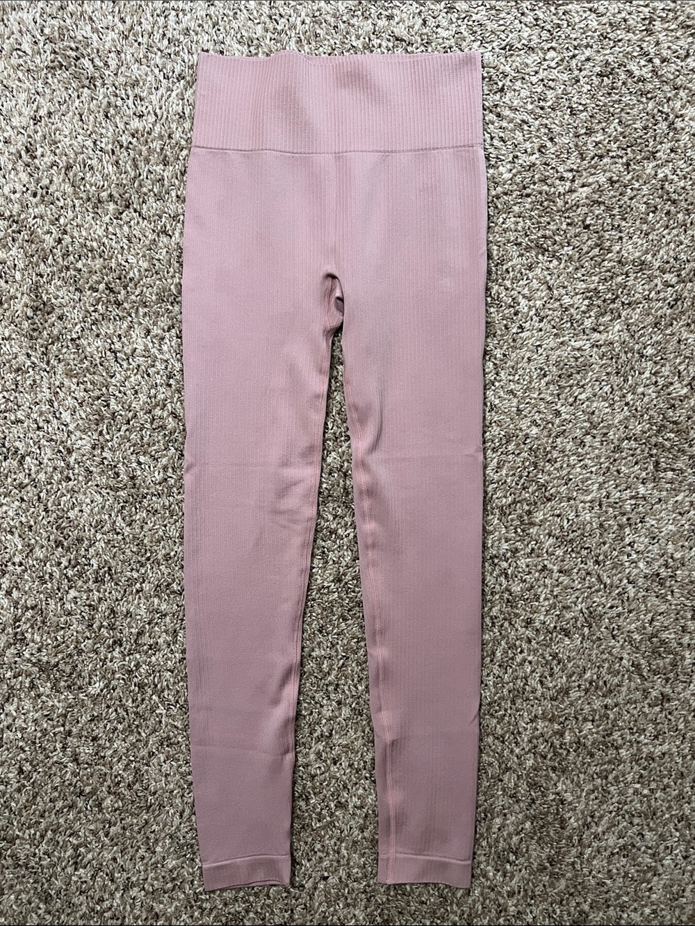Primark Workout | Ribbed High-Waist Dusty Pink Leggings